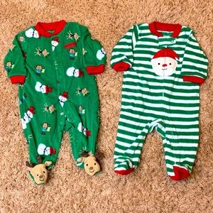 3M Christmas footie pajamas (bundle of 2)